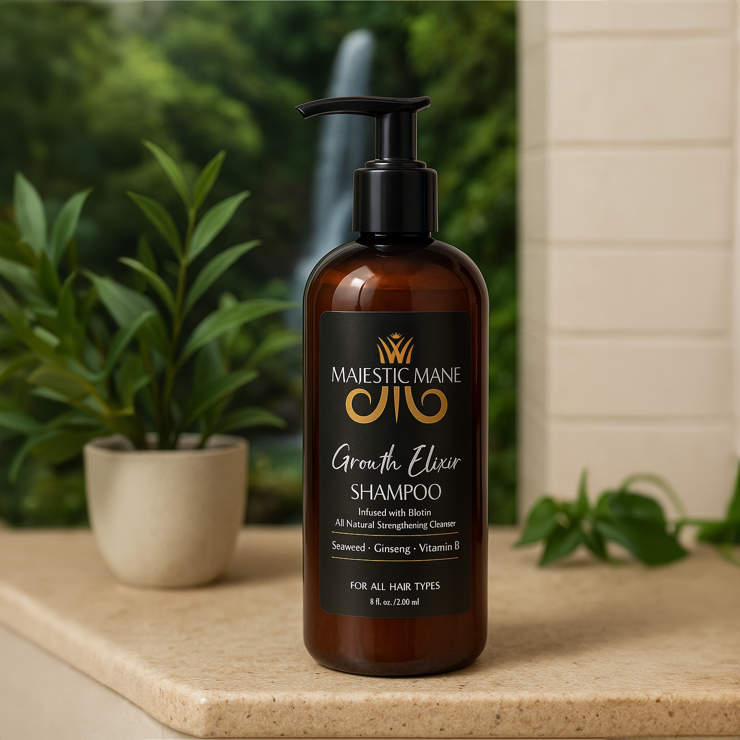Growth Elixir Bundle - Growth Elixir Shampoo + Mane Milk Conditioner - 16 oz